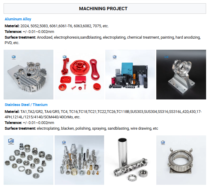 High Precision Custom CNC Machining Milling Stainless Steel & Aluminum for Parts Anodized Surface Treatment Custom Machined Parts